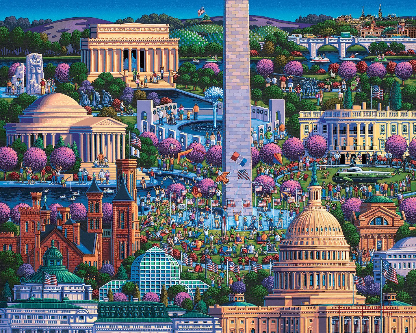 Washington DC Mall - Mini Puzzle - 250 Piece